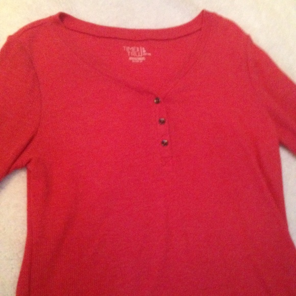 Red/pink long sleeve comfy shirt BRAND NEW💖 - Picture 3 of 3